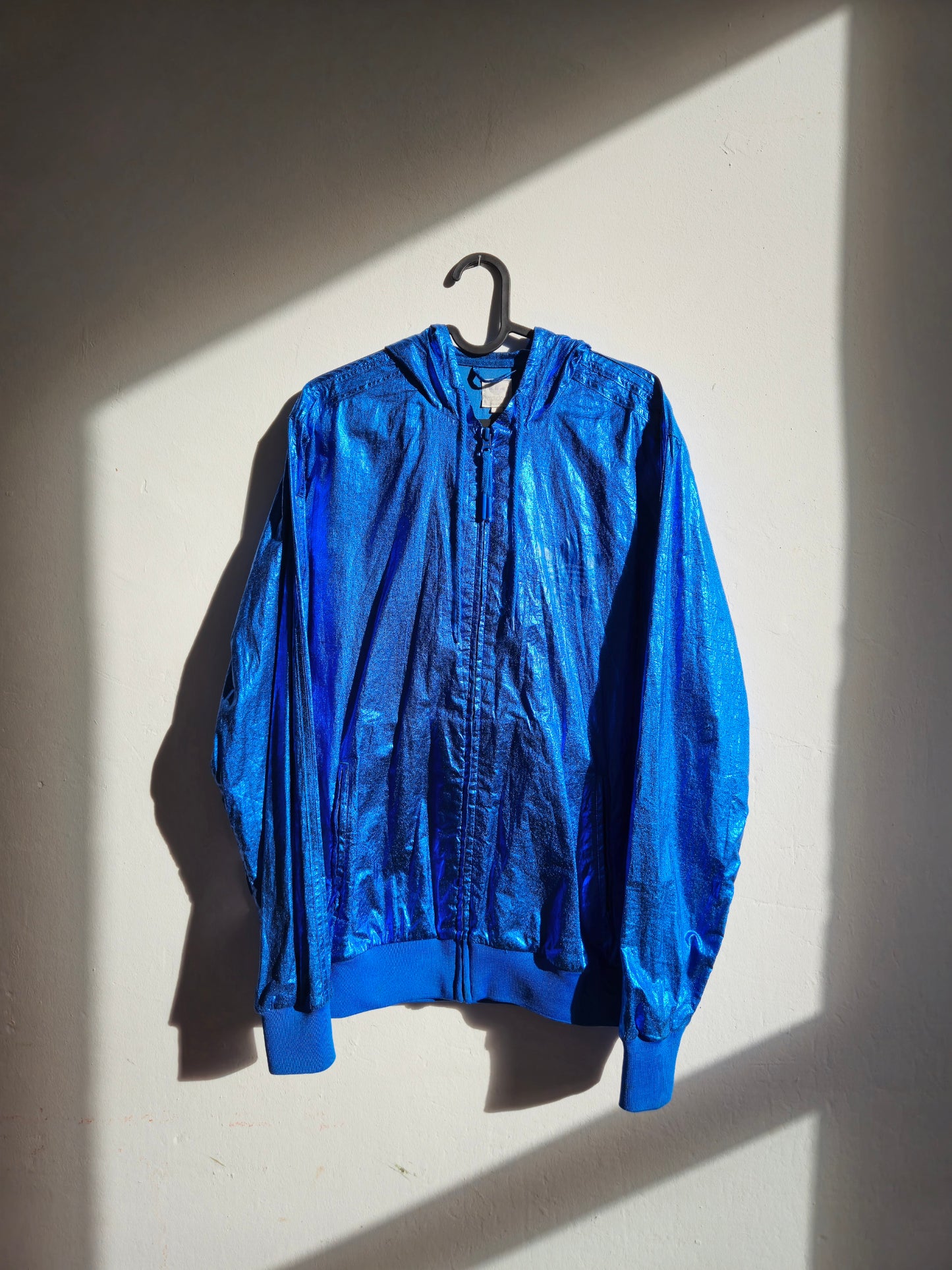 Adidas Metallic Blue Windbreaker