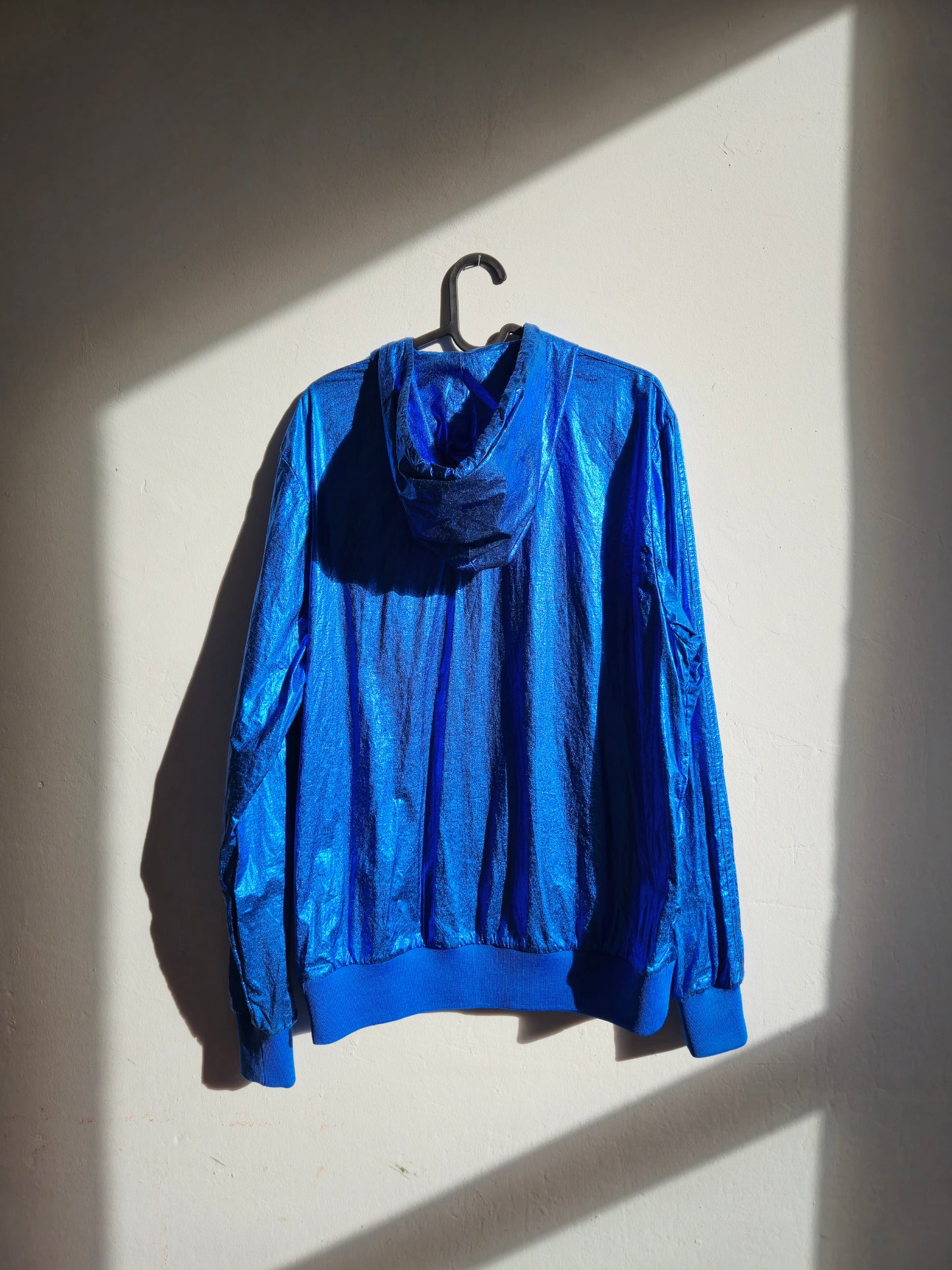 Adidas Metallic Blue Windbreaker