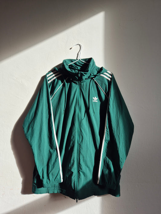 Adidas Originals Colorblock Sports Jacket - Green & White